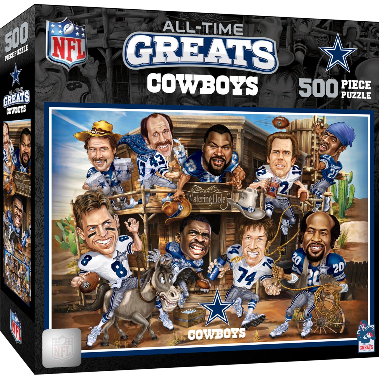 Masterpieces 500 Piece Jigsaw Puzzle - NFL Dallas Cowboys All-Time Greats